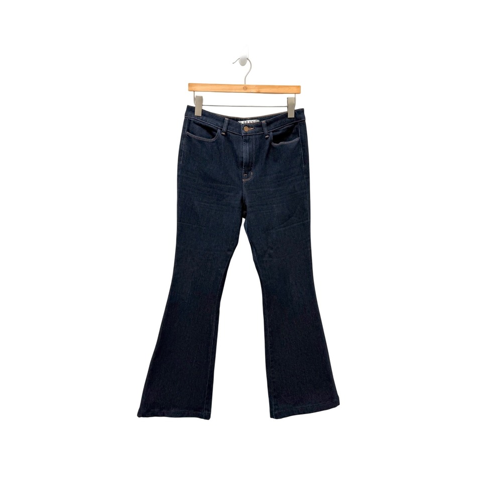 J Brand Women Dark Wash Flare Jeans XFIT Lycra Four Way‎ Stretch Size 31 Indigo